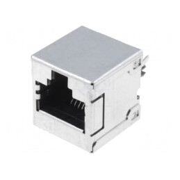 Soclu RJ45 8p8c Aurit Cat3 Ecranat Complet | Electronic-mag.ro | Componente Electronice