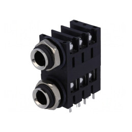 Soclu Jack 6.3mm Mamă Stereo cu Întrerupător Triplu | Electronic-mag.ro | Componente Electronice