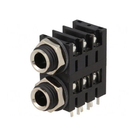 Soclu Jack 6.3mm Stereo cu Întrerupător Triplu | Electronic-mag.ro | Componente Electronice
