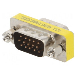 Adaptor D-Sub 15 pini HD dual mufa | Electronic-mag.ro | Componente Electronice
