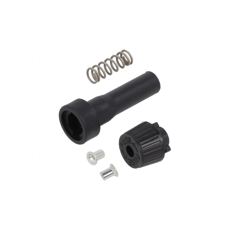 Clemă siguranțe 6,3x32mm 10A neagră | Electronic-mag.ro | Componente Electronice