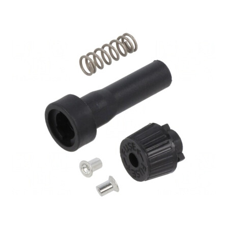 Clemă siguranțe 6,3x32mm 10A neagră | Electronic-mag.ro | Componente Electronice