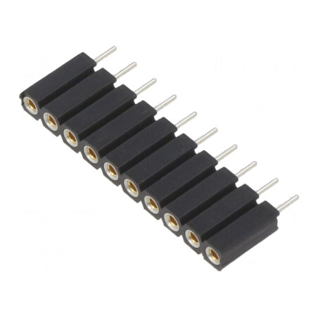 Soclu Pini Mamă 10 Pin Drept 2,54mm THT | Electronic-mag.ro | Componente Electronice
