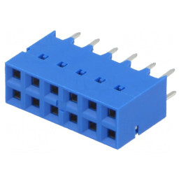 Soclu PCB-PCB mamă 2,54mm 12 pini aurit drept | Electronic-mag.ro | Componente Electronice