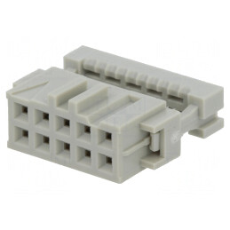 Mufă IDC mamă 10 pini 2x5 pentru cablu-bandă 1,27mm | Electronic-mag.ro | Componente Electronice