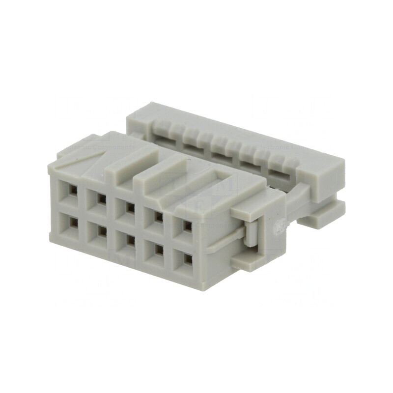 Mufă IDC mamă 10 pini 2x5 pentru cablu-bandă 1,27mm | Electronic-mag.ro | Componente Electronice Mufă IDC mamă 10 pini 2x5 pentru cablu-bandă 1,27mm | Electronic-mag.ro | Componente Electronice