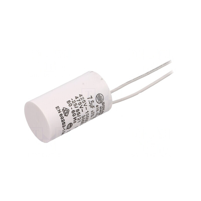 Condensator pentru Motoare de Funcționare 7.5uF 425VAC | Electronic-mag.ro | Componente Electronice