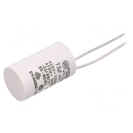 Condensator pentru Motoare de Funcționare 7.5uF 425VAC | Electronic-mag.ro | Componente Electronice