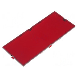 Panou Frontal Modulbox Roșu 42x102x2.6mm | Electronic-mag.ro | Componente Electronice