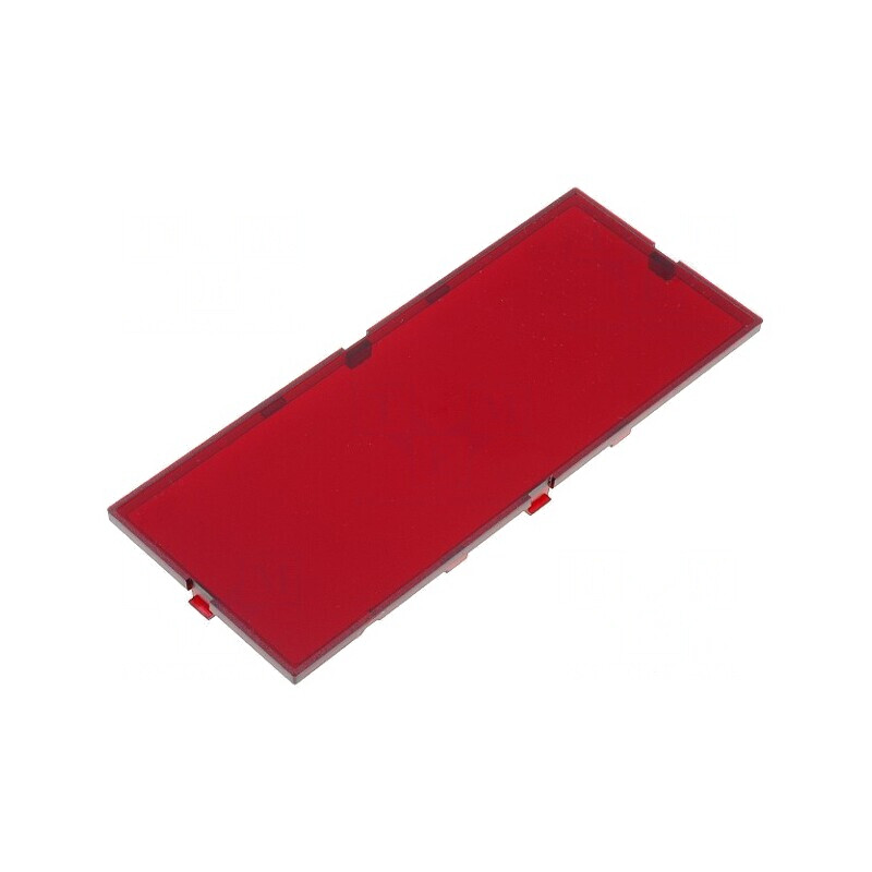 Panou Frontal Modulbox Roșu 42x102x2.6mm | Electronic-mag.ro | Componente Electronice