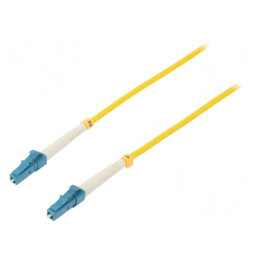 Patch cord fibră optică LC/UPC 0.5m galben