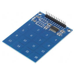Senzor Tactil Capacitiv 2,4-5,5V DC 16 Canale TTP229 | Electronic-mag.ro | Componente Electronice
