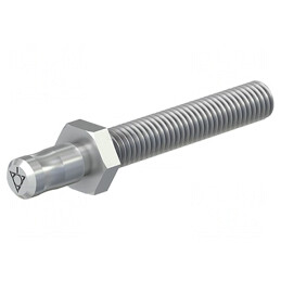 Conector banană 6mm M6 cu șurub 50mm Medical