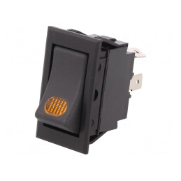 Comutator Rocker ON-OFF 20A 12V LED Negru | Electronic-mag.ro | Componente Electronice
