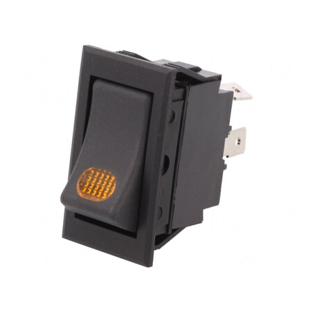 Comutator Rocker ON-OFF 20A 12V LED Negru | Electronic-mag.ro | Componente Electronice