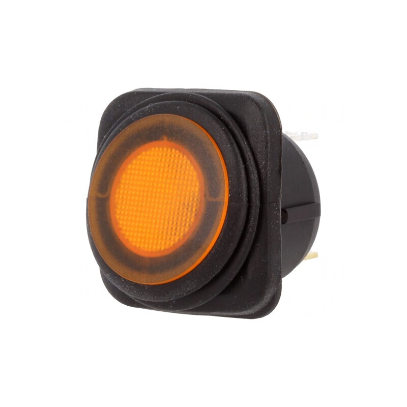 Comutator Rocker ON-OFF 10A/250VAC 25A/12VDC Portocaliu | Electronic-mag.ro | Componente Electronice