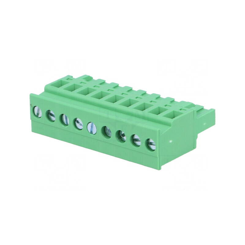 Regletă de Conexiuni Deconectabilă 5,08mm 9 Piste În Unghi | Electronic-mag.ro | Componente Electronice