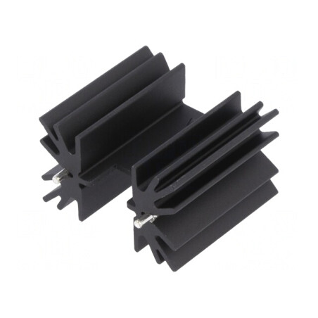 Radiator Extrudat TO220 Negru 38.1mm x 41.9mm x 25.4mm | Electronic-mag.ro | Componente Electronice
