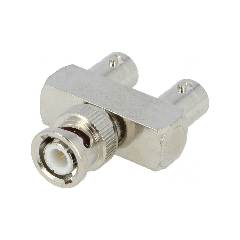 Adaptor T BNC Soclu x2 BNC Mufă Furcă | Electronic-mag.ro | Componente Electronice