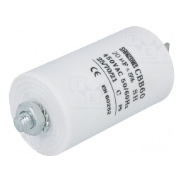 Condensator Motor 20uF 450V ±5% | Electronic-mag.ro | Componente Electronice