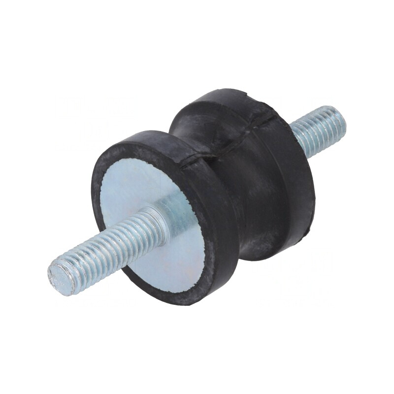 Atenuator de Vibrații M6 25mm Guma 20mm | Electronic-mag.ro | Componente Electronice