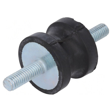 Atenuator de Vibrații M6 25mm Guma 20mm | Electronic-mag.ro | Componente Electronice