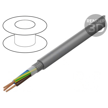 Cablu Electric Ecranat 3G1,5mm2 PVC | Electronic-mag.ro | Componente Electronice