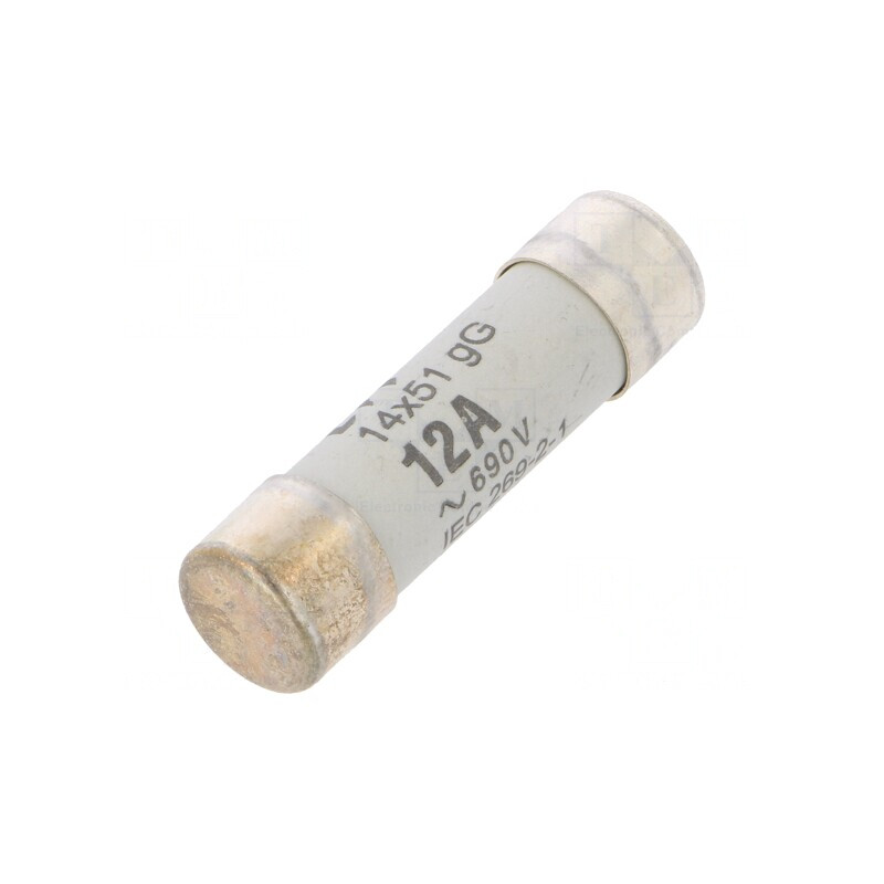 Siguranță cilindrică industrială gG 12A 690VAC | Electronic-mag.ro | Componente Electronice