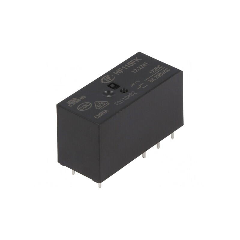 Releu Electromagnetic DPDT 12VDC 8A PCB | Electronic-mag.ro | Componente Electronice