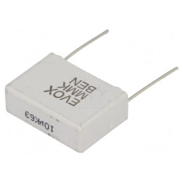 Condensator cu Poliester 10uF 40VAC 63VDC | Electronic-mag.ro | Componente Electronice