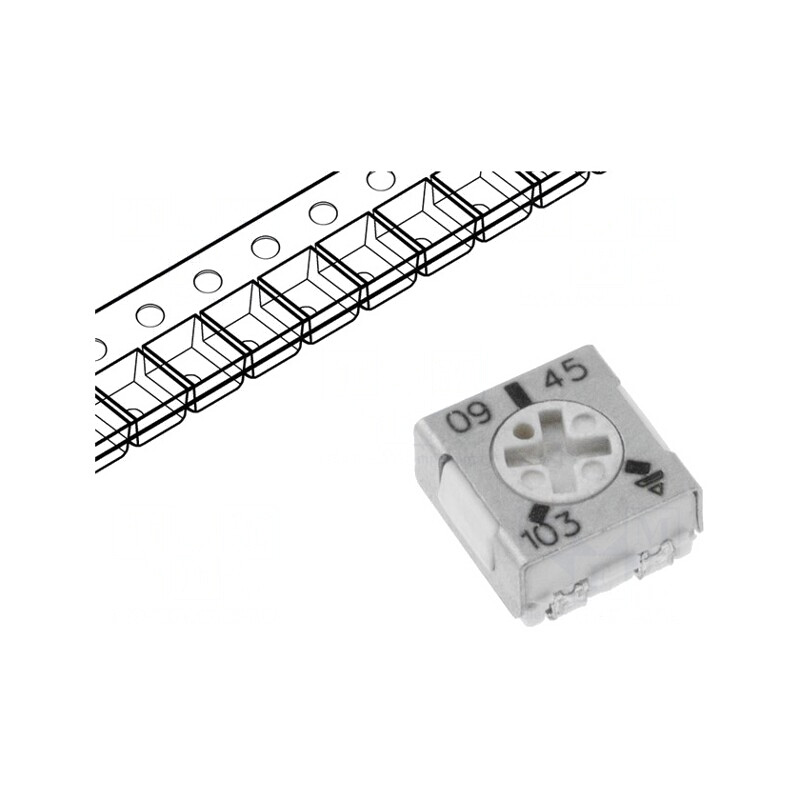 Potentiometru SMD 10kΩ 250mW ±20%