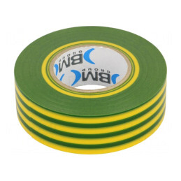 Bandă Electroizolantă Galben-Verde 25mm x 25m | Electronic-mag.ro | Componente Electronice
