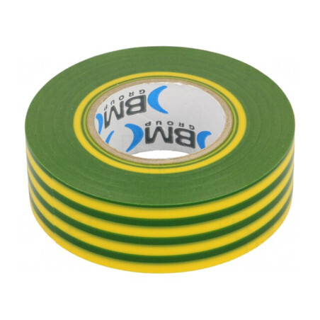 Bandă Electroizolantă Galben-Verde 25mm x 25m | Electronic-mag.ro | Componente Electronice