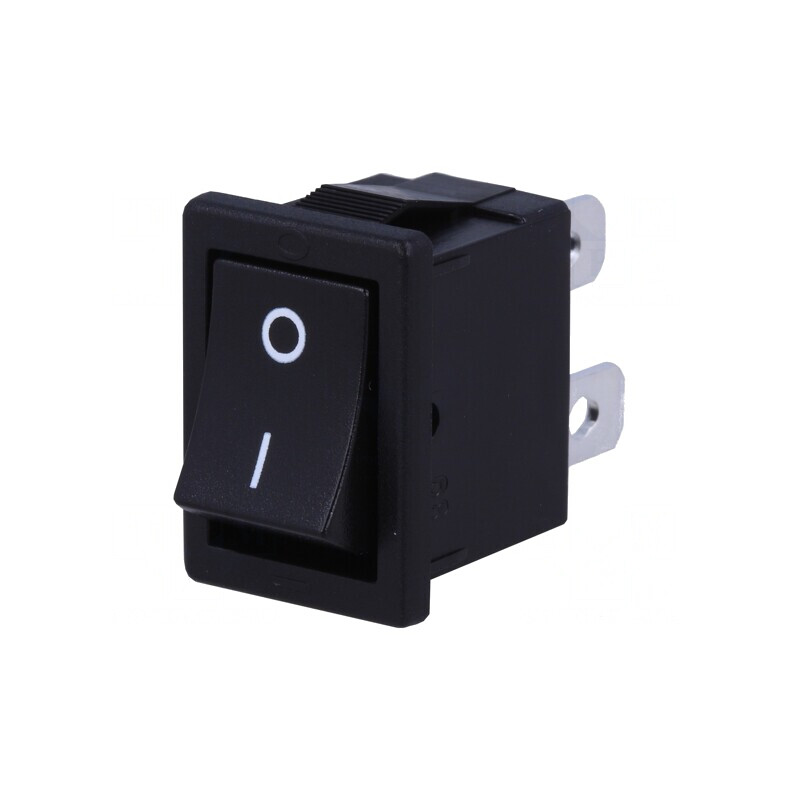 Întrerupător Basculant ON-OFF Negru 6A/250V fără Corp | Electronic-mag.ro | Componente Electronice