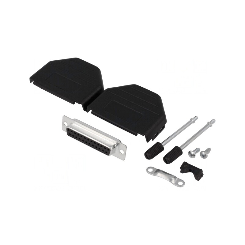 Mufă Mamă D-Sub 25 PIN pentru Lipire - Set Complet | Electronic-mag.ro | Componente Electronice