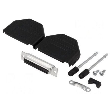 Mufă Mamă D-Sub 25 PIN pentru Lipire - Set Complet | Electronic-mag.ro | Componente Electronice
