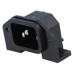 Conector Alimentare AC 10A 250V IEC 60320 THT | Electronic-mag.ro | Componente Electronice
