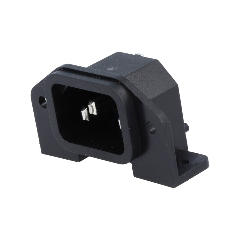Conector Alimentare AC 10A 250V IEC 60320 THT | Electronic-mag.ro | Componente Electronice