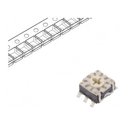 Întrerupător codificare HEX/BCD SMT 10 poziții