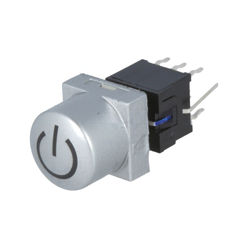 Comutator Tastatură DPDT Argintie cu LED 30V 0.1A | Electronic-mag.ro | Componente Electronice