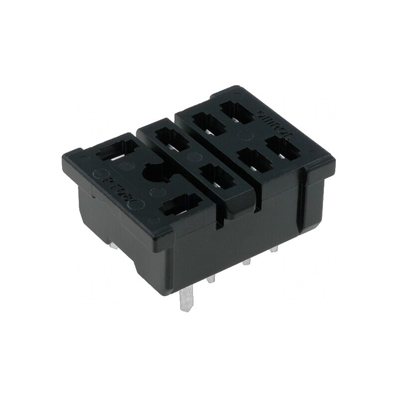 Stativ PCB 8 PIN 15A 250VAC 12mm x 22mm Serie LY2 | Electronic-mag.ro | Componente Electronice