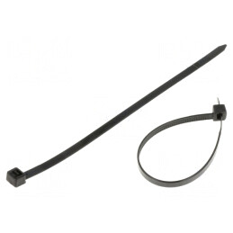 Colier de strângere negru 160mm x 4,8mm 100buc. | Electronic-mag.ro | Componente Electronice