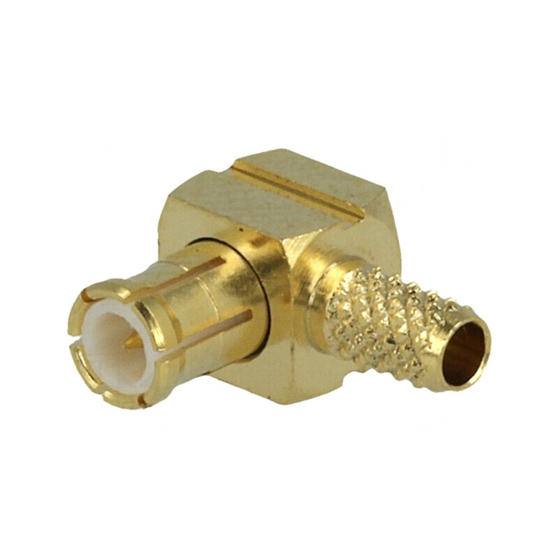 Mufă MCX 90° Tată 50Ω pentru Cablu RG174/RG188/RG316 | Electronic-mag.ro | Componente Electronice