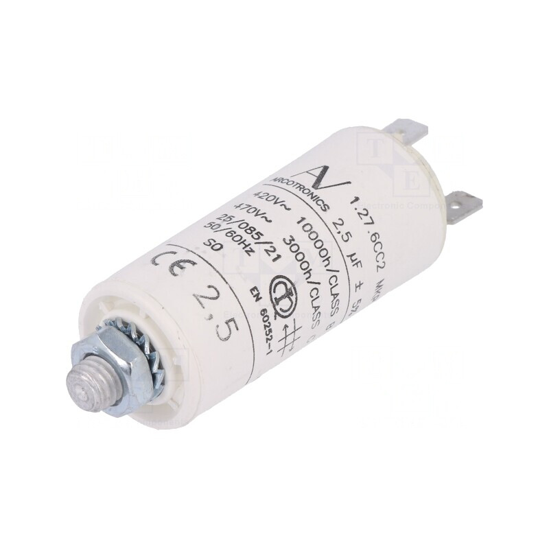 Condensator pentru motoare 2,5uF 420VAC | Electronic-mag.ro | Componente Electronice