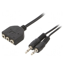 Cablu Audio Jack 3.5mm la RCA 3x Soclu | Electronic-mag.ro | Componente Electronice
