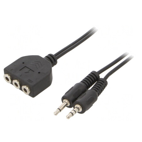 Cablu Audio Jack 3.5mm la RCA 3x Soclu | Electronic-mag.ro | Componente Electronice
