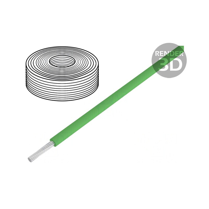Cablu Cu PVC Verde 10m 60V 0,04mm2 | Electronic-mag.ro | Componente Electronice