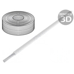 Cablu Cu PVC Alb 0,04mm2 10m 60V | Electronic-mag.ro | Componente Electronice