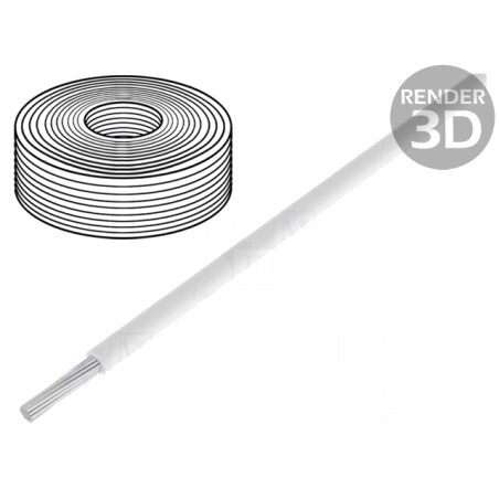 Cablu Cu PVC Alb 0,04mm2 10m 60V | Electronic-mag.ro | Componente Electronice