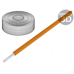Cablu PVC Portocaliu 0.04mm² 10m 60V | Electronic-mag.ro | Componente Electronice